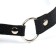 Gag BDSM Oka-hips, classic, adjustable belt, PU, ​​ABS, 500 x 45 mm, black