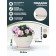Pot for flowers and plants with a pallet, white stone boat 25x18x15cm, 4l