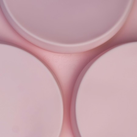 Baking shape of the share "Circle", silicone. 23 × 19.5 cm, 3 cells (d = 10 cm), color mix-2