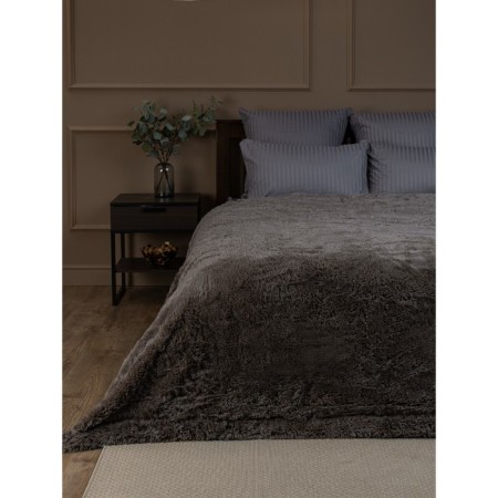Buenas Noches blanket, size 160x220 cm, brown color