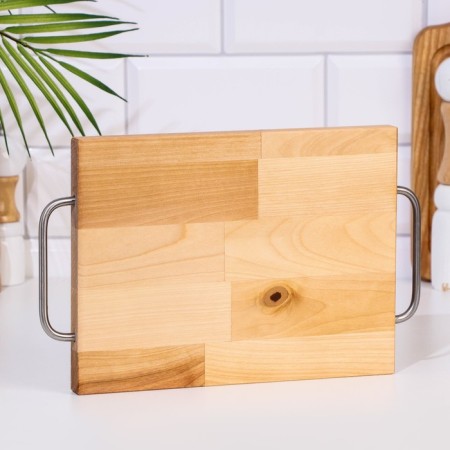 Defense and serving “rectangle” board is small (metal pens) 28x18x1.8 cm-2