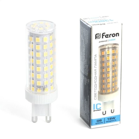 LED LED Feron, G9, 15 W, 175-265 V, daylight