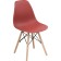 Plastic chair EAMES Massive Buk/Metal/Plastic, natural/burgundy 46x52x83 cm