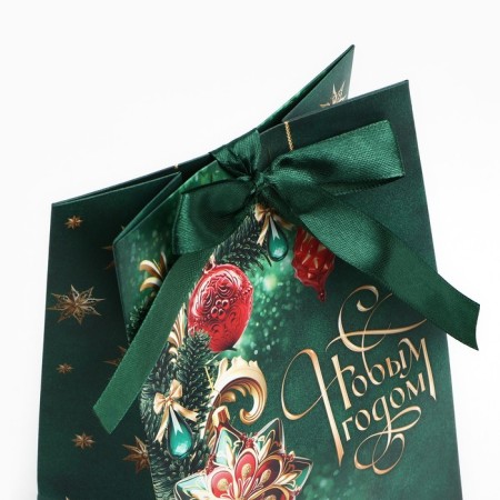 Gift package with a New Year tape, 13 x 19 x 9 cm, New Year-5
