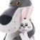 Soft toy "Wolf with a hare", 25 cm MT-MRT-D04202304-25