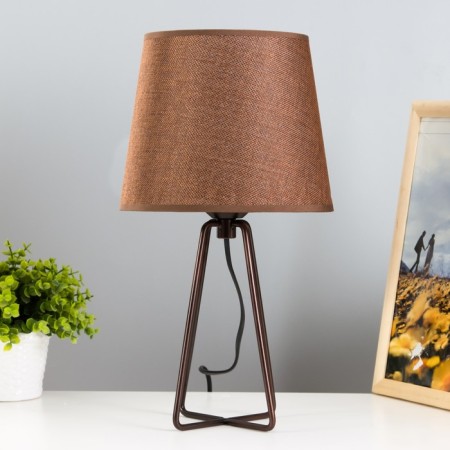 Barre table lamp E27 40W brown 20.5x20.5x38 cm Risalux