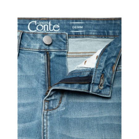Джинсы женские с эффектом потёртости Conte Elegant, размер S, цвет mid blue-6