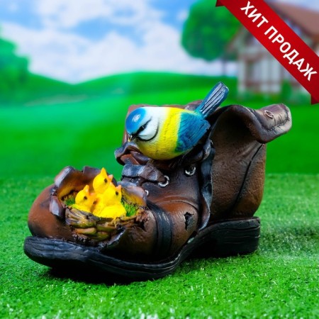 Figure Kashpo "shoe with a nest" 27x15x13 cm