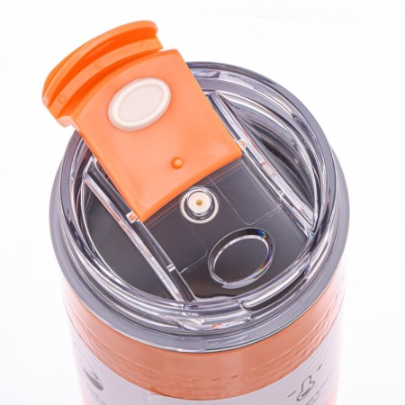 Thermal circle, 440 ml, travel, retains heat up to 6 hours, orange-3