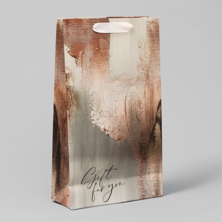 Gift package for two bottles, packaging, Bronza, 35 x 20 x 9 cm-5