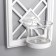 Climber Plastic, glass for 1 candle "Mirror rhombuses" NR 2 pcs D-4 cm white 8x12x30.5 cm 906887