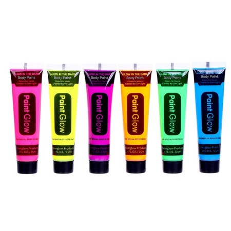 Facial makeup, neon, shines at night, 25 ml., Mix color-1