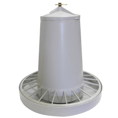 Bunker feeder for poultry at 12 kg, plastic