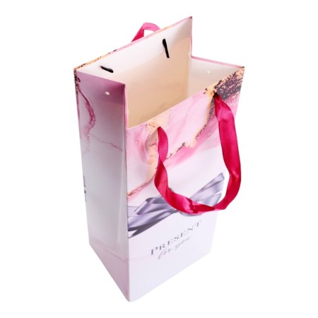 Package laminated for a bottle "Bow", 13 x 36 x 10 cm-2