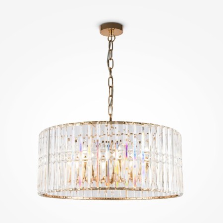 Suspension lamp Maytoni Mod094PL-08G, 8HE14, 60W, 60x60x89.5 cm, Color gold