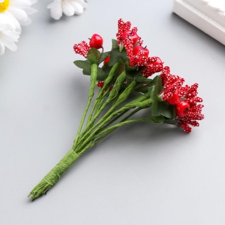Decor for creativity "Apple" mix 11 cm (1 set = 1 bouquet) in a bouquet of 12 colors-4