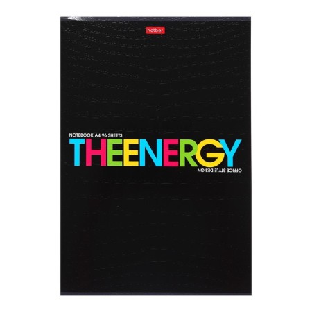 A4 notebook, 96 sheets in TheBook cage, covered cardboard, embossing Croco, OFSET block, mix-2