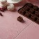 Form for sweets and chocolate of the share "Candy", 21 × 10 cm, 15 cells (2.3 × 2.3 cm), brown color