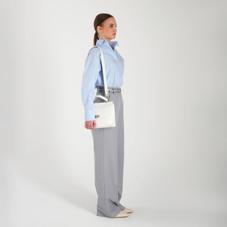 Women's bag Textura, messenger, average size, white color-6