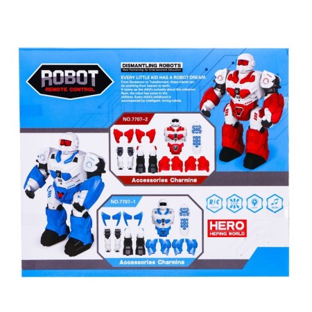 Robot radio -controlled "collect the robot", light effects, works from batteries-7
