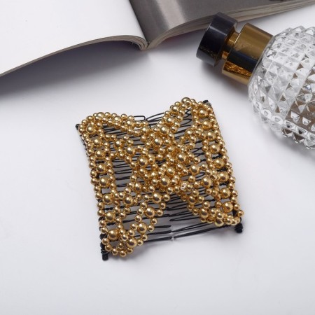 Hair clip "Get" luxury, 10 cm, gold
