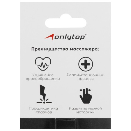 Massage ALYTOP "Hedgehog", D = 7 cm, 41 g, green color-5