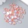 Decor for creativity Plastic "Hearts with brilliance" set of 40 pcs of translated red 0.8x0.8 cm