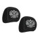 Covers on the head restraint "Coat of arms", black, set 2 pcs