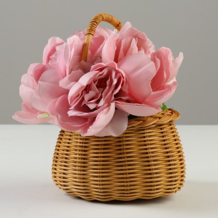 Wicker basket, 15.5 x 8/19.5 cm, rattan-1