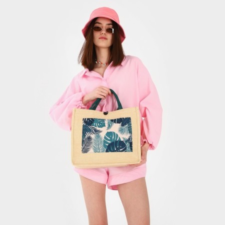 Bag Women's Beach "Tropics", 35x30x14 cm-6