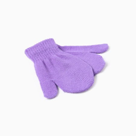 Baby mittens minku, purple color, 12 cm