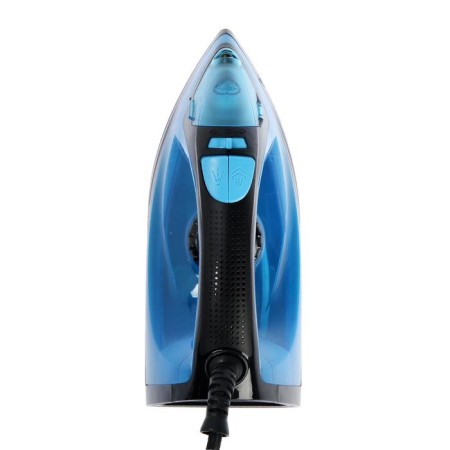 Iron Kelli KL-1642, 2200 W, ceramic sole, 200 ml, steam blow, blue-black-1