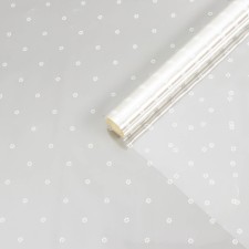 Flower film with white pattern 