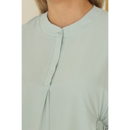 Female blouse, size 50, mint color-3