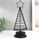 Souvenir Metal Light "Christmas tree with a star" Black, LED 12x12x29 cm