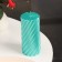 Candle-cylinder "Spiral", 5x10 cm, tiffany, metallic, 6 hours
