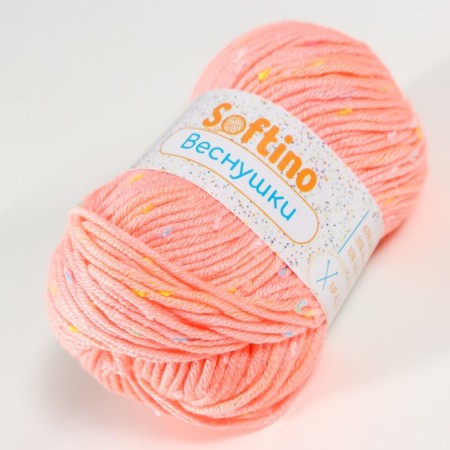 Yarn 60% acrylic, 30% cashmere, 10% silk "spring" 50 g 80 m color 05 peach-1