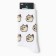 Male socks "dog meme", white color, rr 40-44