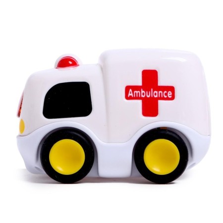 Musical toy "Ambulance", sound, light, white color-1