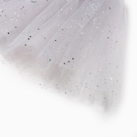 Children's skirt kaftan "shine" gray, length 30 cm-2