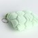 Women's wallet with lightning, green color