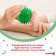 Developing massage ball, diameter 7 cm, green color, crumb I