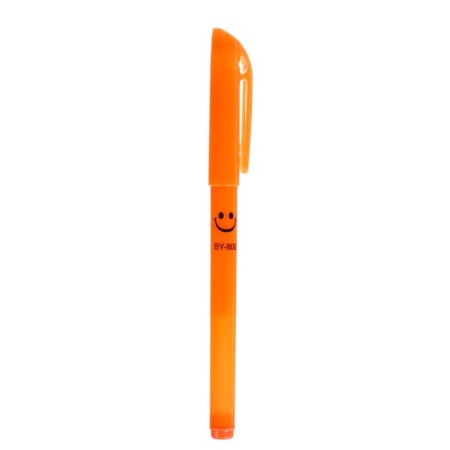 Gel pen, 0.5 mm, black rod, fluorescent body, mix-1