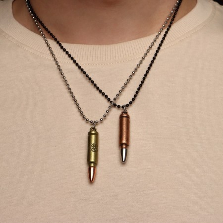 Kulons of unisex "Demetrons" bullet, colored, 47 cm-3