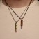 Kulons of unisex "Demetrons" bullet, colored, 47 cm