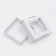 Self -charged box, with a window, craft, white, 16 x 16 x 6 cm
