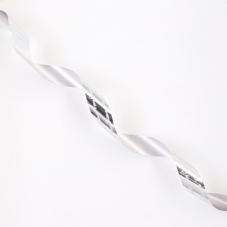 Ribbon for decor and gifts, "Merry Christmas", silver, 2 cm x 50 m-2