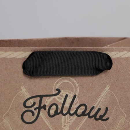 Square gift crap package, packaging, “follow”, 14 x 14 x 9 cm-2