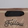 Square gift crap package, packaging, “follow”, 14 x 14 x 9 cm