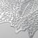 Serving napkin on the Venice table, d = 38 cm, silver color